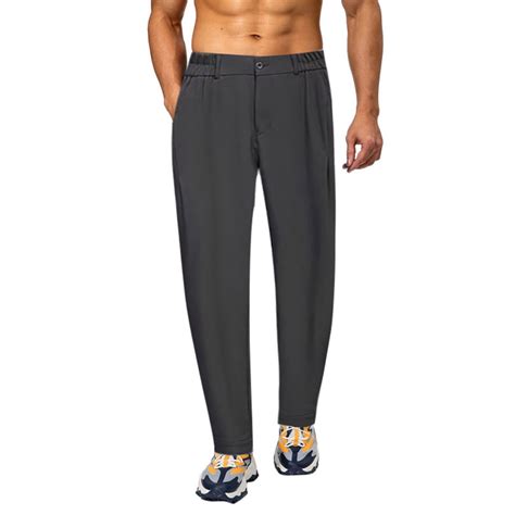 Entyinea Mens Straight Fit Jogger Pant Workout Lounge Casual Work Jogger Pants With Pocketgray