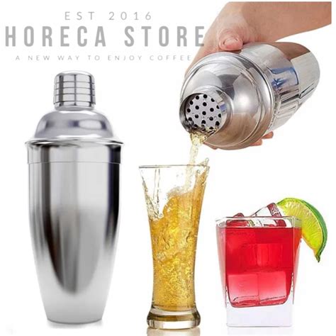 Jual Cocktail Shaker Stainless Steel 750ml Bartender Drink Bar Set