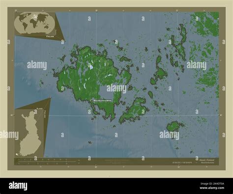 Aland Region Von Finnland H Henkarte Im Wiki Stil Mit Seen Und