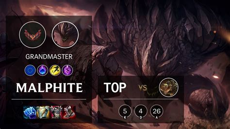 Malphite Top Vs Renekton EUW Grandmaster Patch 12 2 YouTube