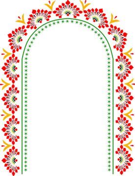 Durga Puja Bengali Hindu Festival Border Baground Vector Free Images ...