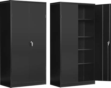 Buy Intergreat Black Metal Storage Cabinet Locking Steel Storage