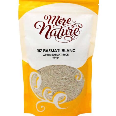 RIZ BASMATI BLANC Aliments Merci