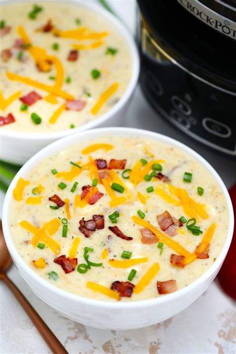 Slow Cooker Potato And Bacon Soup Recipes At Carmella Hesse Blog