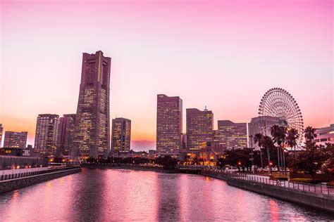 Yokohama city skyline at twilight 2029740 Stock Photo at Vecteezy