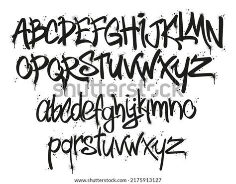 Graffiti Tags Marker Font Street Art Stock Vector (Royalty Free ...