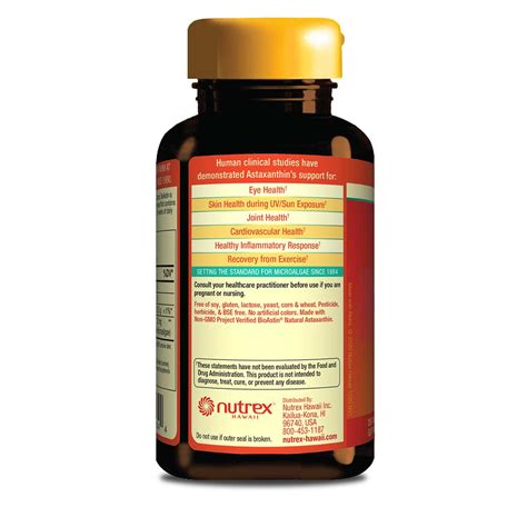 BioAstin Hawaiian Astaxanthin 12mg - 120ct – Nutrex Hawaii