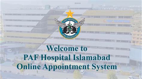 Paf Hospital Islamabad Online Appointment System Youtube