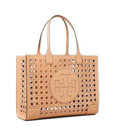 Tory Burch Ella Basket Weave Tote Bag In Natural Lyst