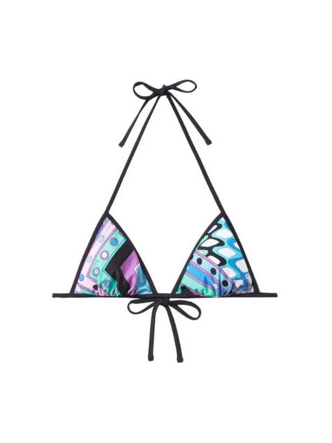 PUCCI Vivara Print Bikini Top REVERSIBLE