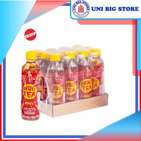 Jual Sosro Fruit Tea Apple Bottle 350 Ml X 12 Pcs DUS Teh Botol Apel