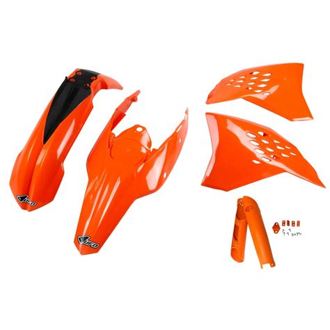 Full Kit De Pl Sticos Ufo Ktm Exc F Color Naranja