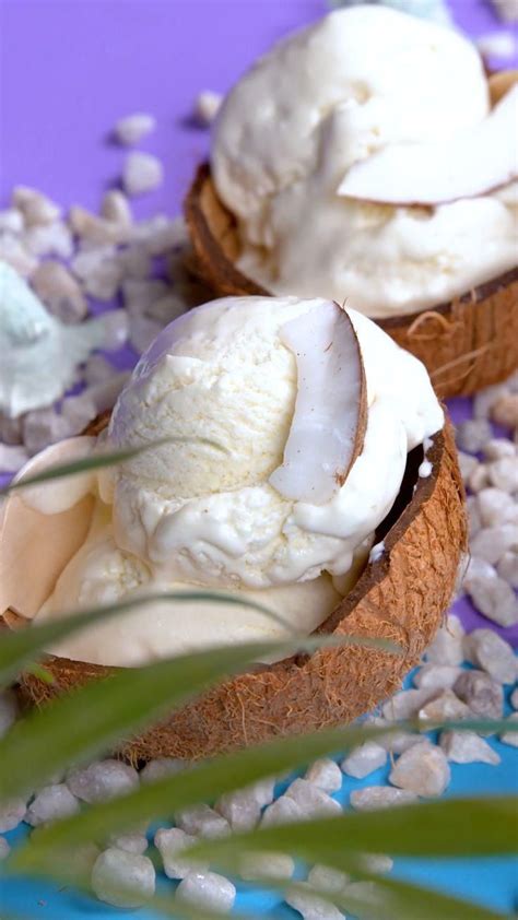 No Churn Coconut Ice Cream Video Dessert Now Dinner Later Artofit