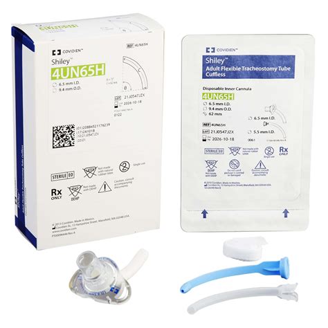 Uncuffed Tracheostomy Tube Shiley Disposable Ic Size Adult