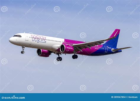 Brand New Wizz Air A321 NEO Editorial Stock Image Image Of Aviation