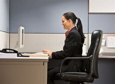 Businesswoman Typing On Laptop At Workplace Woman Working In Home