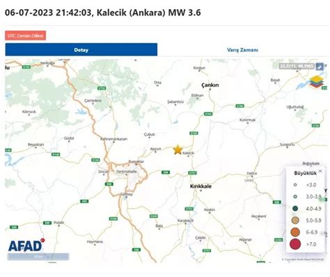 Son dakika AFAD duyurdu Ankara da deprem meydana geldi Yenisöz