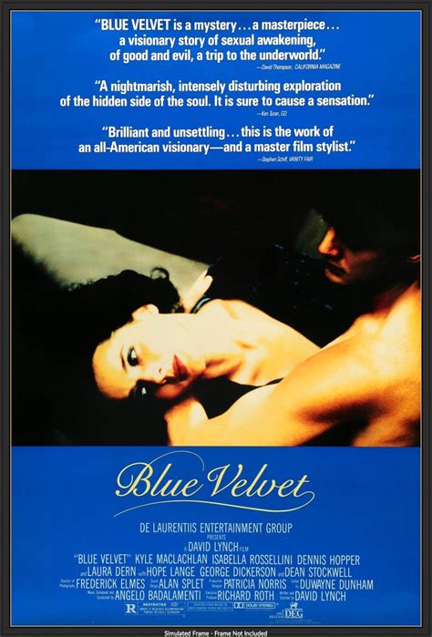 Blue Velvet (1986) Original One-Sheet Movie Poster - Original Film Art ...