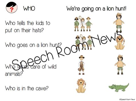 Going on a Lion Hunt {book companion} - Speech Room News