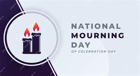 Premium Vector National Mourning Day Celebration Vector Design