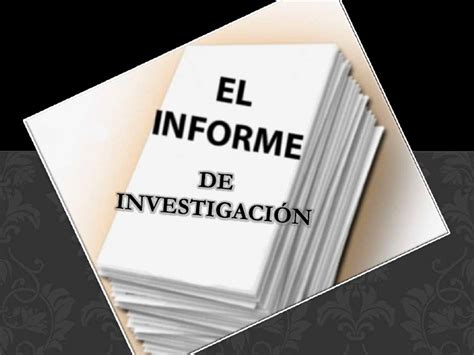 Ejemplos De Informe De Investigación