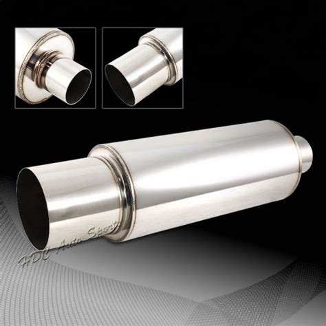 Find N1 4 Flat Tip Stainless Steel Weld On Exhaust Muffler 25 Inlet