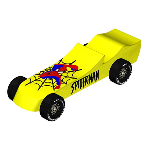 Spiderman Pinewood Derby Car Design Plan Pinewood Pro