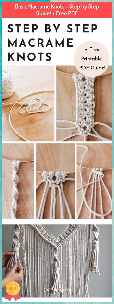 How To Macrame Knots Step By Step Pdf Craftsmumship