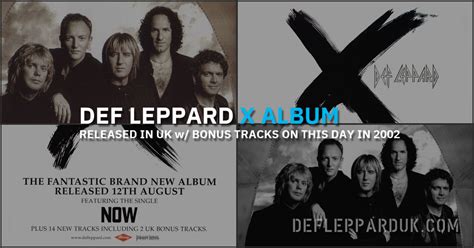 Years Ago Def Leppard S X Ten Album Released In The Uk W Bonus Tracks