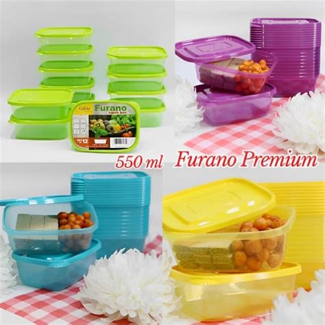 Calista Furano Ml Full Warna Food Container Toples Kotak Kecil