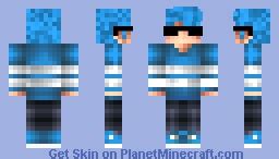 Blue Hair Boy Minecraft Skin