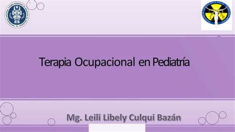 Terapia Ocupacional En Pediatría Y Niños Ppt