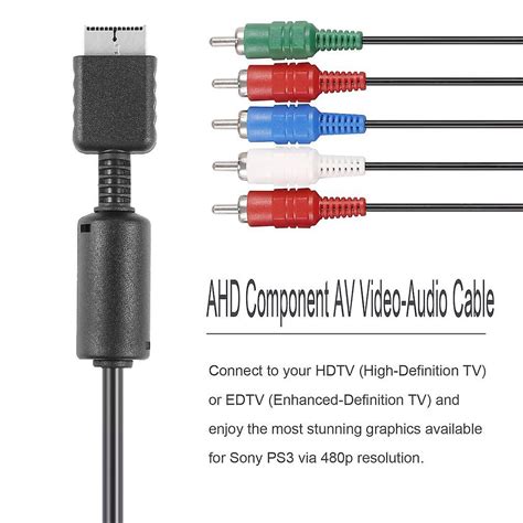 Pcs Novo Componente Hd De Chegada Av Video Audio Cable Work Para Ps