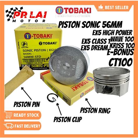 TOBAKI PISTON SONIC 56MM STD EX5 DREAM WAVE100 EX5 CLASS 1 110 KRISS