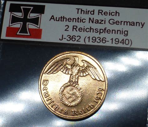 Beautiful Reichspfennig Nazi Coin Genuine Bronze Third Reich Germany