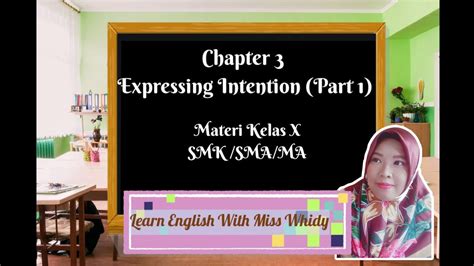 Expressing Intention Part 1 Video Learning Materi Kelas 10 SMK SMA