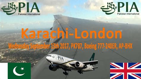 Flight Report Pia Pakistan International Airlines Karachi To London