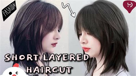 Short Layered Haircut TUTORIAL [step by step] - YouTube