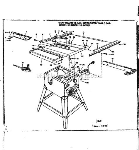 Craftsman 12 Inch Motorized Table Saw 113242501