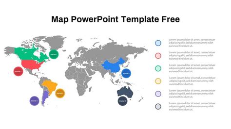 World Map PowerPoint Template Free | Powerpoint template free, Powerpoint templates, World map ...