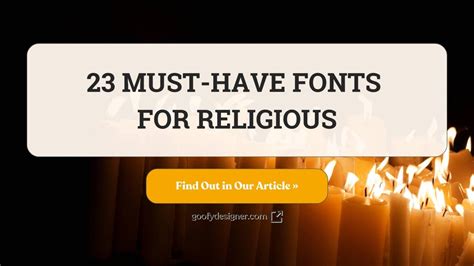 23 Fonts for Religious That Will Create a Spiritual Ambiance