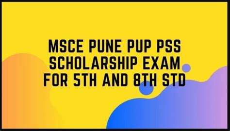 Msce Pune Scholarship 2023 Online Registration