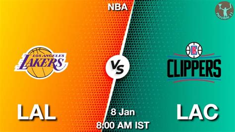 LAL Vs LAC Dream11 Team Prediction Fantasy NBA Tips 08 Jan 2024