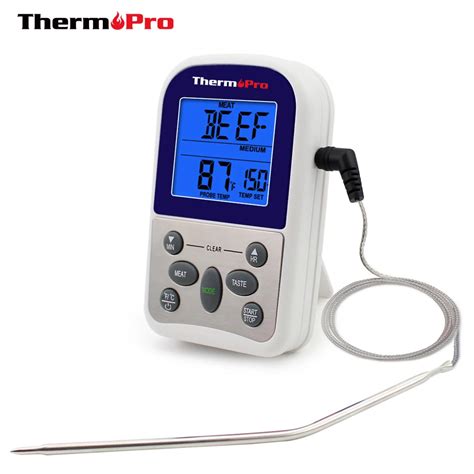 Thermopro Tp S Digital Food Probe Oven Thermometer Timer Temperature