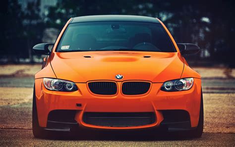 Wallpaper BMW M3 orange car front view 2560x1600 HD Picture, Image