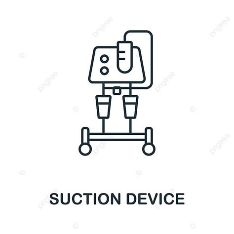 Icono De Dispositivo De Succión Lineal De La Colección De Equipos