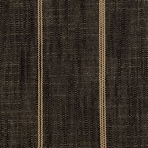 Peppercorn Black And Off White Stripe Woven Upholstery Fabric By The