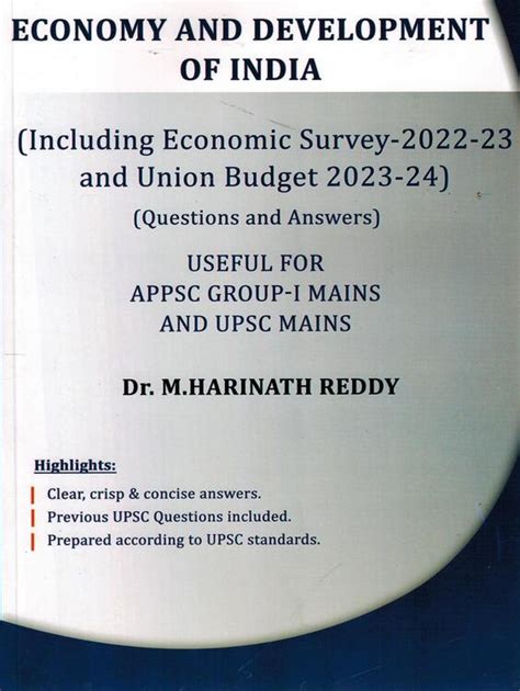 Economy And Development Of India With Economic Survey 2022 23 And