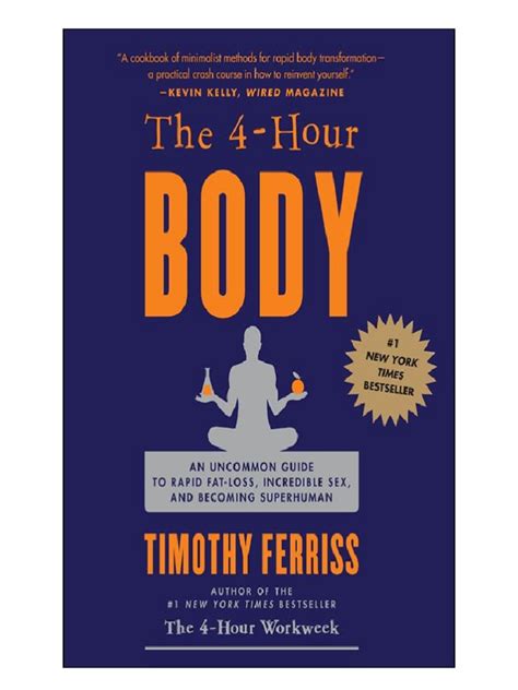 Timothy Ferriss The 4 Hour Body The Secrets And Science Of Rapid Body