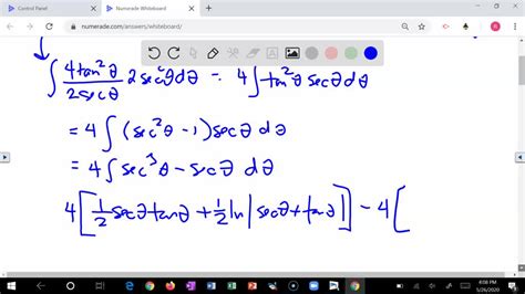 Solvedtrigonometric Substitutions Evaluate The Following Integrals